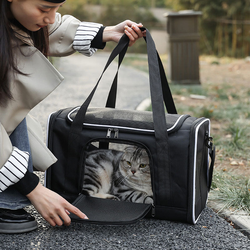 Sac de transport pour chat noir