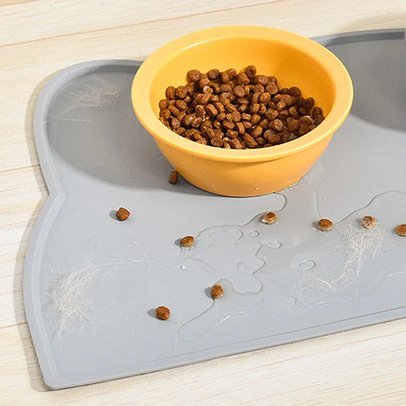 Tapis pour gamelle chat 1