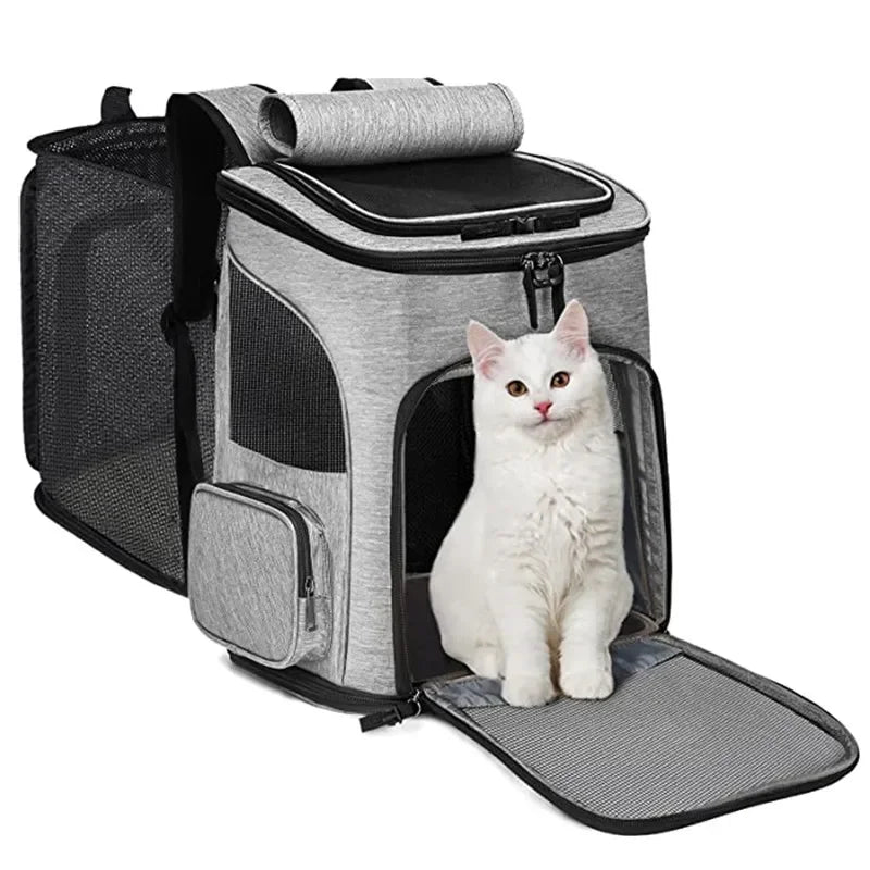 sac-a-dos-pour-transporter-chat-gris